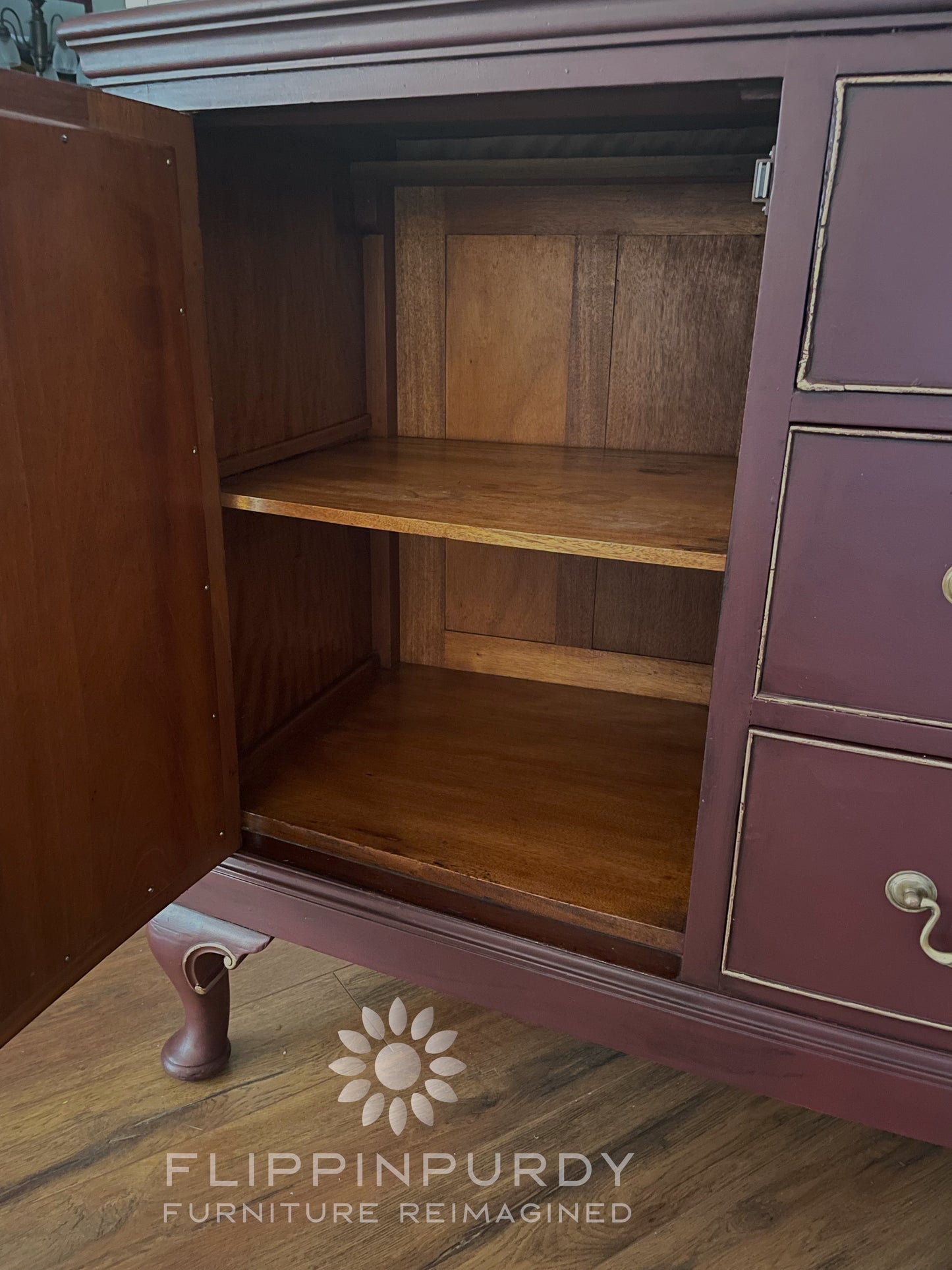 Antique Solid Wood Buffet