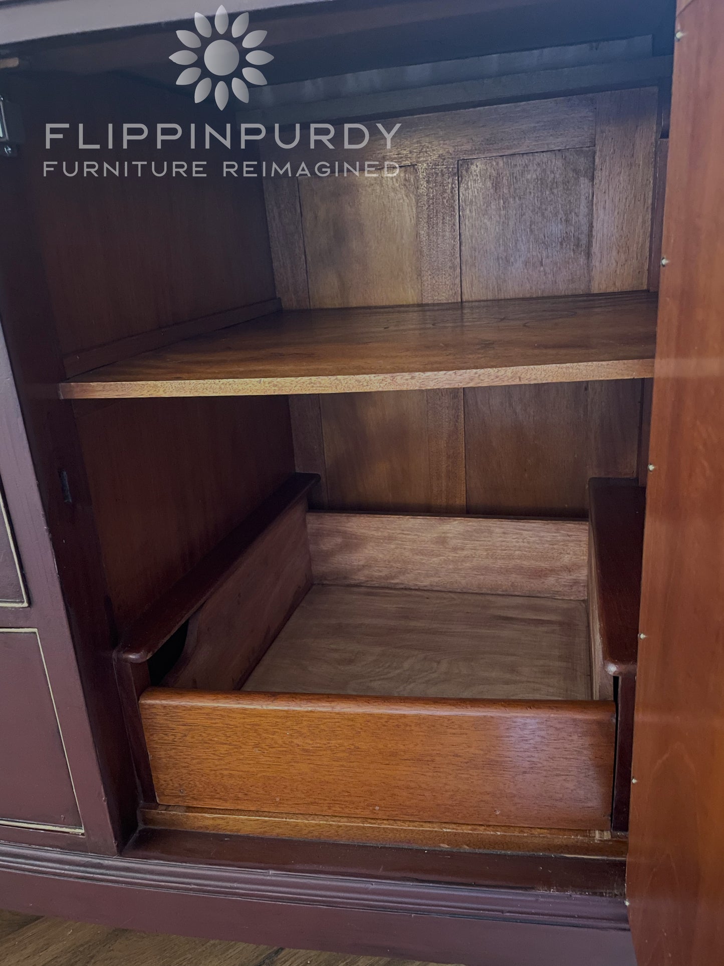 Antique Solid Wood Buffet