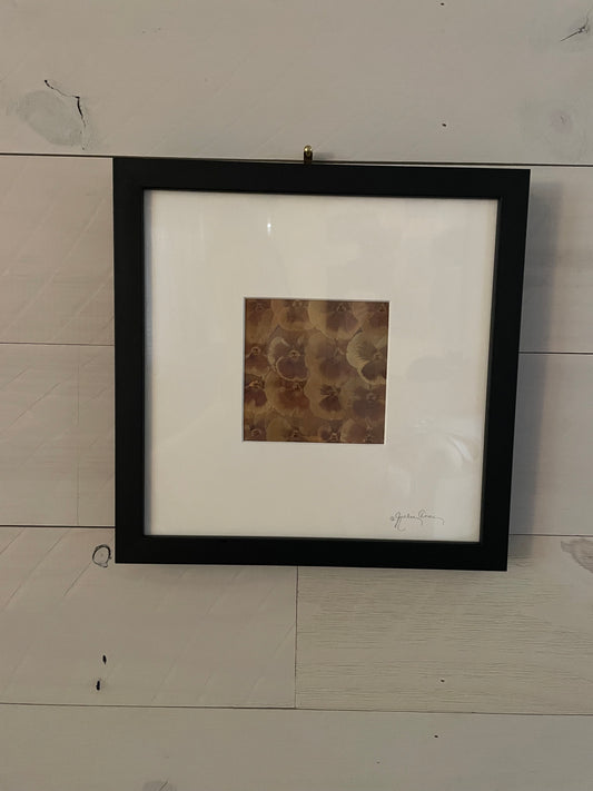 Julie Anne Dried Florals in Yellows Gold Artwork
