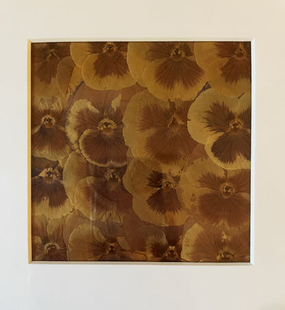 Julie Anne Dried Florals in Yellows Gold Artwork
