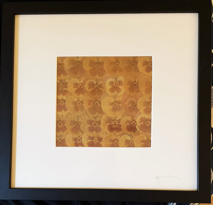 Julie Anne Golden Yellows Dried Floral Artwork