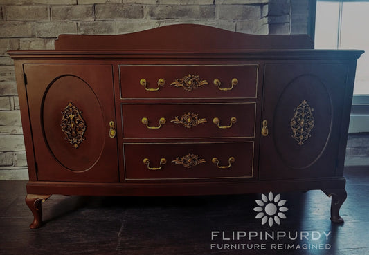Antique Solid Wood Buffet