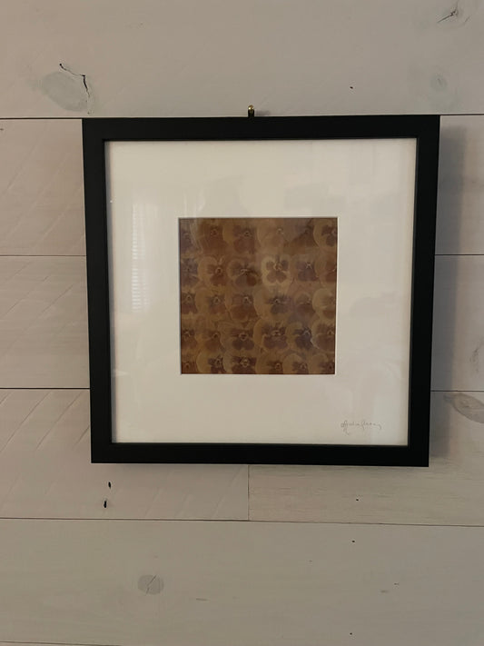 Julie Anne Golden Yellows Dried Floral Artwork